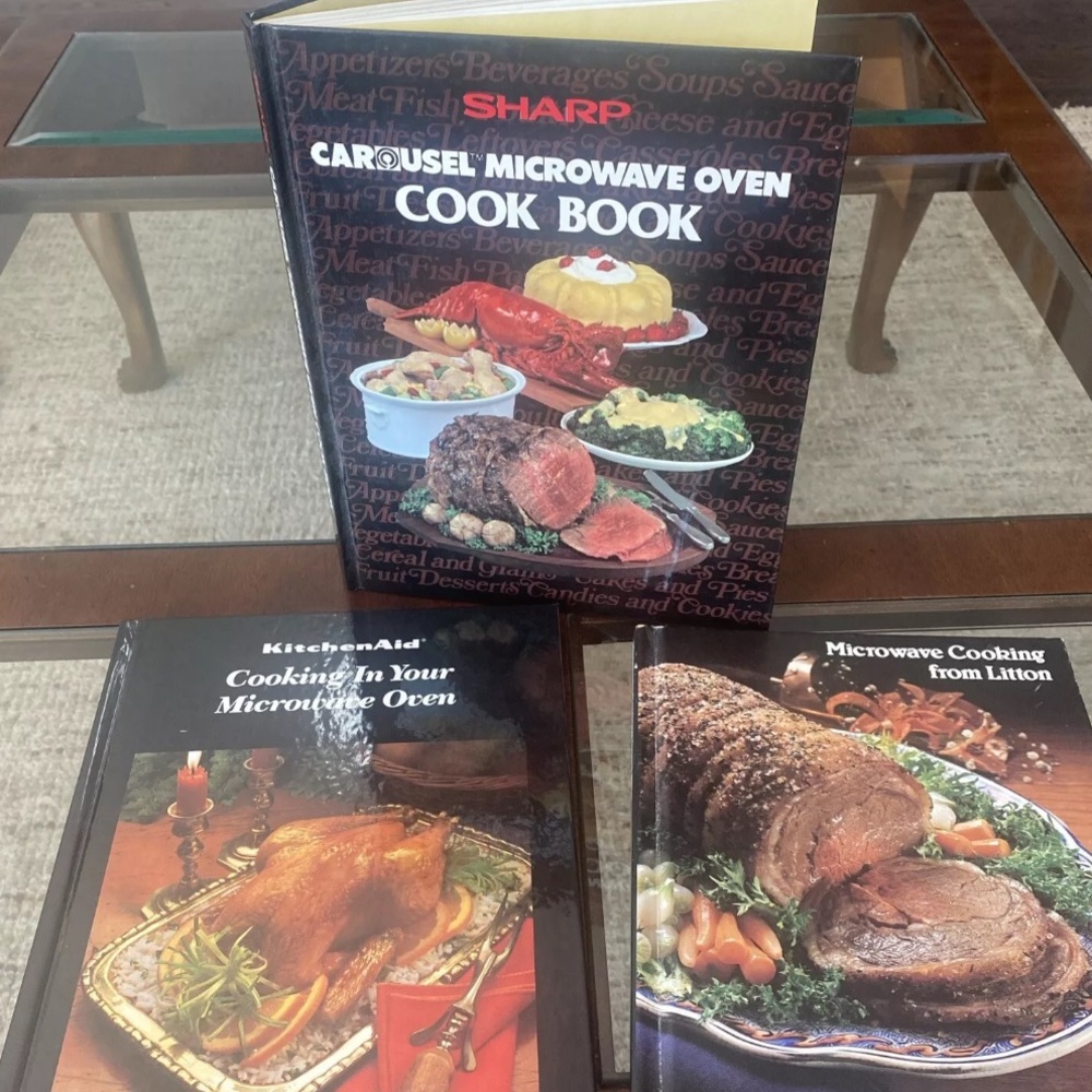 microwave cookbooks lot of three